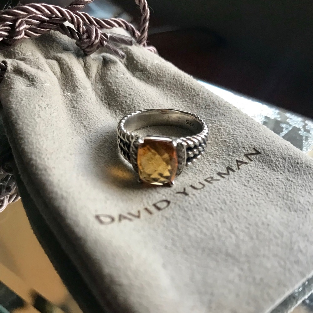 FLASH SALE! David Yurman Petite Wheaton Ring Citrine